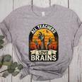 Teacher All Teachers Love Brains Halloween Women's Heather T-Shirt Athletic Heather Teacher All Teachers Love Brains Halloween Women's Heather T-Shirt Athletic Heather