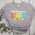 Teacher Y'All Gonna Learn Today First Day Of School Women's Heather T-Shirt Athletic Heather Teacher Y'All Gonna Learn Today First Day Of School Women's Heather T-Shirt Athletic Heather