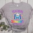 Teachers Are Just Superheroes In Disguise Back To School Women's Heather T-Shirt Athletic Heather