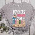 Teachers Are Just Superheroes In Disguise Back To School Women's Heather T-Shirt Athletic Heather