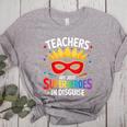 Teachers Are Just Superheroes In Disguise Fun Back To School Women's Heather T-Shirt Athletic Heather Teachers Are Just Superheroes In Disguise Fun Back To School Women's Heather T-Shirt Athletic Heather