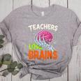 Teachers Love Brains Halloween 2025 Skeleton Costume Women's Heather T-Shirt Athletic Heather Teachers Love Brains Halloween 2025 Skeleton Costume Women's Heather T-Shirt Athletic Heather