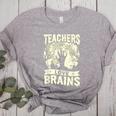 Teachers Love Brains Halloween Costume Boo Trick Teach Women's Heather T-Shirt Athletic Heather Teachers Love Brains Halloween Costume Boo Trick Teach Women's Heather T-Shirt Athletic Heather
