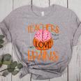 Teachers Love Brains Halloween T-Shirt For Men Women Women's Heather T-Shirt Athletic Heather Teachers Love Brains Halloween T-Shirt For Men Women Women's Heather T-Shirt Athletic Heather