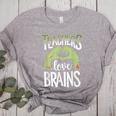 Teachers Love Zombie Teacher Halloween Fun Women's Heather T-Shirt Athletic Heather