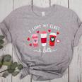 Teachers Valentine Day I Love My Class A Latte Coffee Women Women's Heather T-Shirt Athletic Heather
