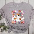 Teaching My Boos Cute Spooky Ghost Teacher Halloween Women Women's Heather T-Shirt Athletic Heather Teaching My Boos Cute Spooky Ghost Teacher Halloween Women Women's Heather T-Shirt Athletic Heather