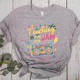 Teaching Is My Jam Groovy Retro Teacher Back To School Women's Heather T-Shirt Athletic Heather Teaching Is My Jam Groovy Retro Teacher Back To School Women's Heather T-Shirt Athletic Heather