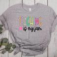 Teaching Is My Jam For Women Teacher Cute Teachers Outfit Women's Heather T-Shirt Athletic Heather Teaching Is My Jam For Women Teacher Cute Teachers Outfit Women's Heather T-Shirt Athletic Heather