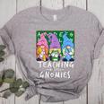 Teaching My Little Gnomies With Gnome For Teacher Women Women's Heather T-Shirt Athletic Heather Teaching My Little Gnomies With Gnome For Teacher Women Women's Heather T-Shirt Athletic Heather