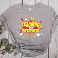 Teaching Is My Superpower Retro Comic Teacher Women's Heather T-Shirt Athletic Heather Teaching Is My Superpower Retro Comic Teacher Women's Heather T-Shirt Athletic Heather
