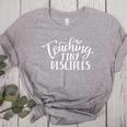 Teaching Tiny Disciples Christian Teacher Women's Heather T-Shirt Athletic Heather Teaching Tiny Disciples Christian Teacher Women's Heather T-Shirt Athletic Heather