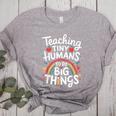 Teaching Tiny Humans Big Things I Teacher Women's Heather T-Shirt Athletic Heather Teaching Tiny Humans Big Things I Teacher Women's Heather T-Shirt Athletic Heather