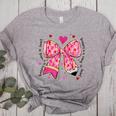 Teaching Is A Work Of Heart Pencil Bow Teacher Valentine Women's Heather T-Shirt Athletic Heather Teaching Is A Work Of Heart Pencil Bow Teacher Valentine Women's Heather T-Shirt Athletic Heather