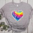 Teaching Is a Work Of Heart Tie Dye Hippie For Teacher For Men Women Girls Kids Women's Heather T-Shirt Athletic Heather