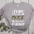 Team Music Teacher Camo Teacher Student Back To School Women's Heather T-Shirt Athletic Heather Team Music Teacher Camo Teacher Student Back To School Women's Heather T-Shirt Athletic Heather