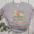 Team SPED We Grow With The Flow Special Ed Teacher Women's Heather T-Shirt Athletic Heather