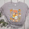 Team TK Crew Preppy Coquette Bow Pumpkin Fall TK Teacher Women's Heather T-Shirt Athletic Heather Team TK Crew Preppy Coquette Bow Pumpkin Fall TK Teacher Women's Heather T-Shirt Athletic Heather