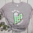 Tell Me About It Speech Pathology Aac Sped Teacher Women's Heather T-Shirt Athletic Heather