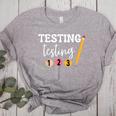 Testing Testing 123 Cute Math Teacher Student Test Day Men Women Girls Kids Women's Heather T-Shirt Athletic Heather Testing Testing 123 Cute Math Teacher Student Test Day Men Women Girls Kids Women's Heather T-Shirt Athletic Heather