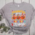Thankful For My Kindergarten Turkeys Thanksgiving Teacher Women's Heather T-Shirt Athletic Heather Thankful For My Kindergarten Turkeys Thanksgiving Teacher Women's Heather T-Shirt Athletic Heather