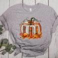 Thanksgiving Book Pumpkin Reading Teachers Fall Lovers Boys Women's Heather T-Shirt Athletic Heather