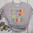 Tiny Human Security Preschool Childcare Teacher Babysitters Women's Heather T-Shirt Athletic Heather Tiny Human Security Preschool Childcare Teacher Babysitters Women's Heather T-Shirt Athletic Heather