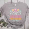 Tiny People Help Do Big Things Nursery Teacher Women's Heather T-Shirt Athletic Heather Tiny People Help Do Big Things Nursery Teacher Women's Heather T-Shirt Athletic Heather