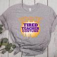 This Is My Tired Teacher Costume Halloween Teachers Women's Heather T-Shirt Athletic Heather This Is My Tired Teacher Costume Halloween Teachers Women's Heather T-Shirt Athletic Heather