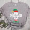 The Toddler Teacher Elf Christmas Matching Family Women's Heather T-Shirt Athletic Heather The Toddler Teacher Elf Christmas Matching Family Women's Heather T-Shirt Athletic Heather