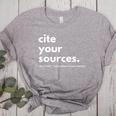 History Teacher Cite Your Sources Women's Heather T-Shirt Athletic Heather