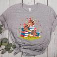 Turkey Reading Books Fall Season Thanksgiving Teacher Book Women's Heather T-Shirt Athletic Heather Turkey Reading Books Fall Season Thanksgiving Teacher Book Women's Heather T-Shirt Athletic Heather