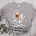 I Turn Coffee Into Music Education Music Teacher Women's Heather T-Shirt Athletic Heather