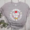 Twin Day Teacher Twinning With My Bestie Matching For Men Women Women's Heather T-Shirt Athletic Heather Twin Day Teacher Twinning With My Bestie Matching For Men Women Women's Heather T-Shirt Athletic Heather