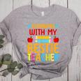 Twinning With My Bestie Teacher Boy Spirit Week Twin Day Women's Heather T-Shirt Athletic Heather Twinning With My Bestie Teacher Boy Spirit Week Twin Day Women's Heather T-Shirt Athletic Heather