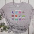 Types Of Bacteria Microbiologist Biology Science Teacher Women's Heather T-Shirt Athletic Heather
