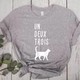 Un Deux Trois Cat Shirt French Teacher Women's Heather T-Shirt Athletic Heather Un Deux Trois Cat Shirt French Teacher Women's Heather T-Shirt Athletic Heather