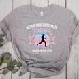 Never Underestimate Teachers Who Runs For Fun Women's Heather T-Shirt Athletic Heather Never Underestimate Teachers Who Runs For Fun Women's Heather T-Shirt Athletic Heather
