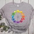 Unique For Artists By ADS Color Wheel Educational Art Teacher Dog Themed Artist Small Women's Heather T-Shirt Athletic Heather Unique For Artists By ADS Color Wheel Educational Art Teacher Dog Themed Artist Small Women's Heather T-Shirt Athletic Heather