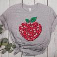 Valentines Day Teacher Hearts Apple Love Teach Women Men Women's Heather T-Shirt Athletic Heather Valentines Day Teacher Hearts Apple Love Teach Women Men Women's Heather T-Shirt Athletic Heather