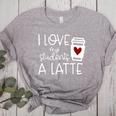 Valentines Day Teacher Tee I Love My Students A Latte Women's Heather T-Shirt Athletic Heather