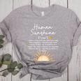 Vintage Human Sunshine Definition Teachers Mom Boss Women Women's Heather T-Shirt Athletic Heather