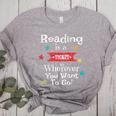 Vintage Teachers And Students Book Reading Adventure Women's Heather T-Shirt Athletic Heather