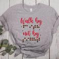 Visually Impaired Teacher Braille Bible Verse Walk By Faith Women's Heather T-Shirt Athletic Heather Visually Impaired Teacher Braille Bible Verse Walk By Faith Women's Heather T-Shirt Athletic Heather
