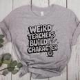Weird Teachers Build Character School Pun Women's Heather T-Shirt Athletic Heather