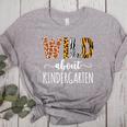 Wild About Kindergarten Teacher Leopard Print Women's Heather T-Shirt Athletic Heather Wild About Kindergarten Teacher Leopard Print Women's Heather T-Shirt Athletic Heather