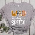 Wild About Speech SLP Leopard Teacher Back To School Kids Women's Heather T-Shirt Athletic Heather Wild About Speech SLP Leopard Teacher Back To School Kids Women's Heather T-Shirt Athletic Heather