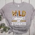 Wild About My Students School Teachers And Students Women's Heather T-Shirt Athletic Heather Wild About My Students School Teachers And Students Women's Heather T-Shirt Athletic Heather