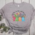 Wildflower Para Floral Paraprofessional Paraeducator Teacher Women's Heather T-Shirt Athletic Heather