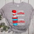 I Will Drink Coffee Here Or There Teacher Teaching Women's Heather T-Shirt Athletic Heather